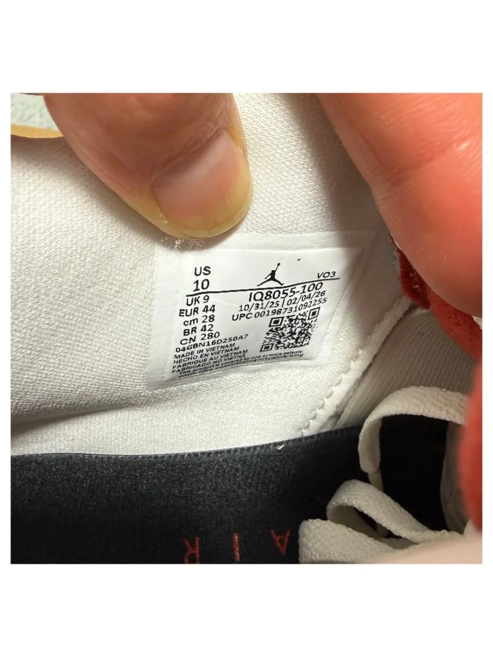 Jordan 4 Brick After Brick Men 10 Shoes White Red Nigel Sylvester Nike Air Retro